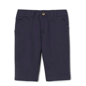 French Toast Women's Adjustable Waist Stretch Twill Bermuda Short‎